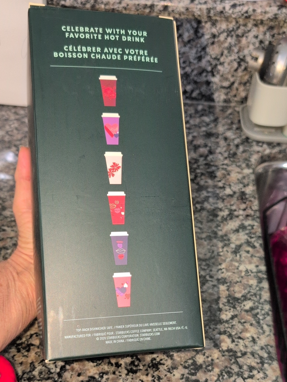 Starbucks Valentine's Day Reusable Color Changing Hot Cup Set Co - Picture 5 of 8